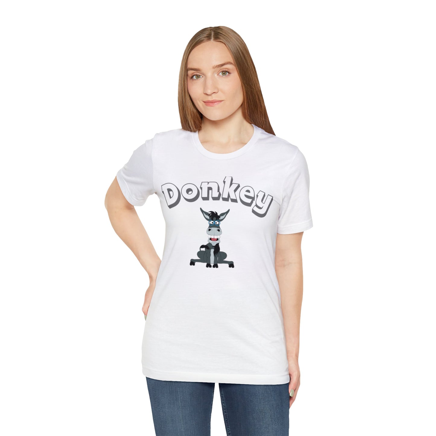 Donkey 2 White Short Sleeve Tee