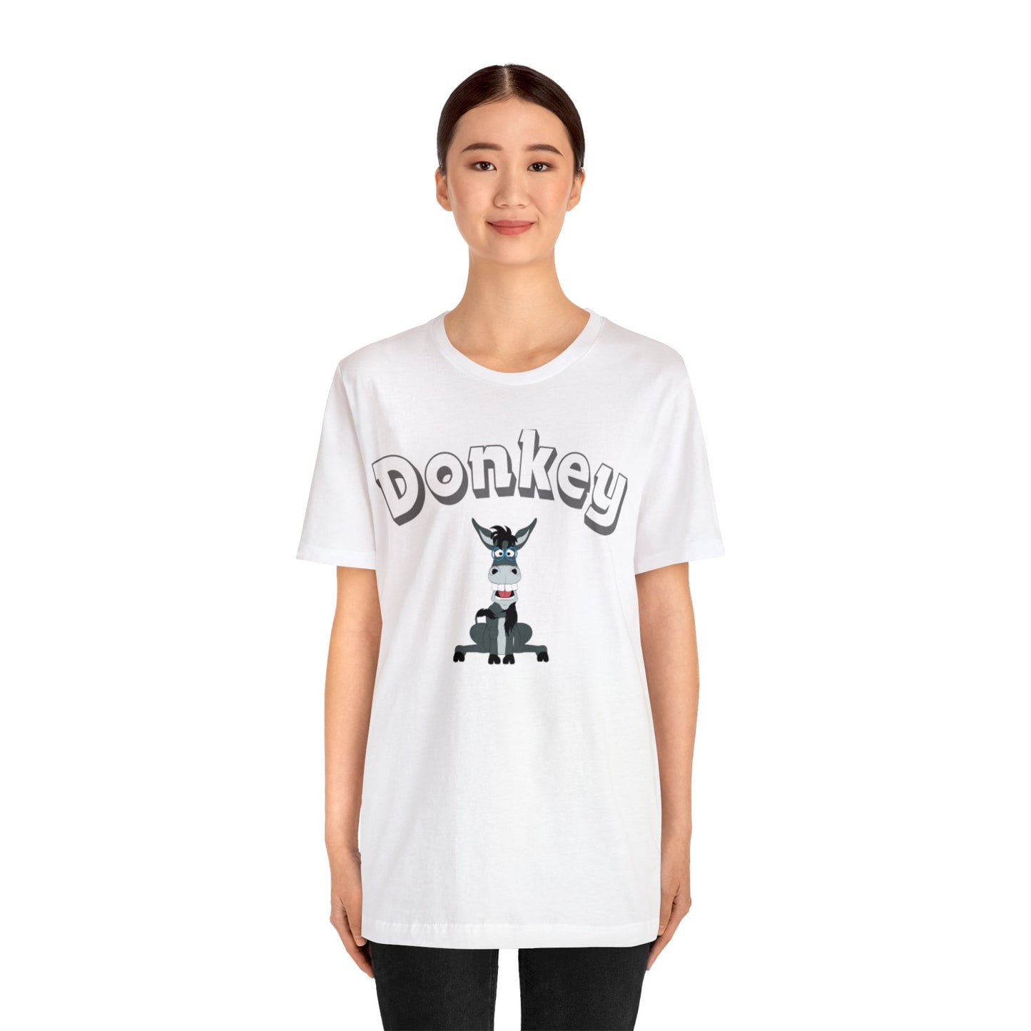 Donkey 2 White Short Sleeve Tee