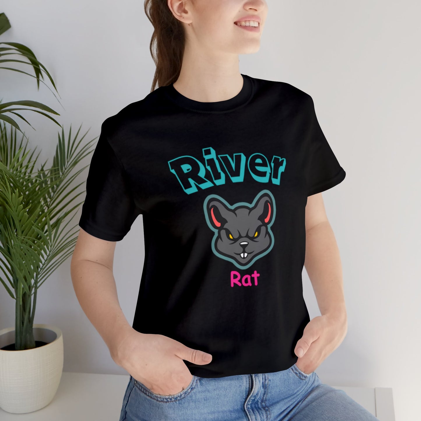 River Rat Black Short Sleeve Tee