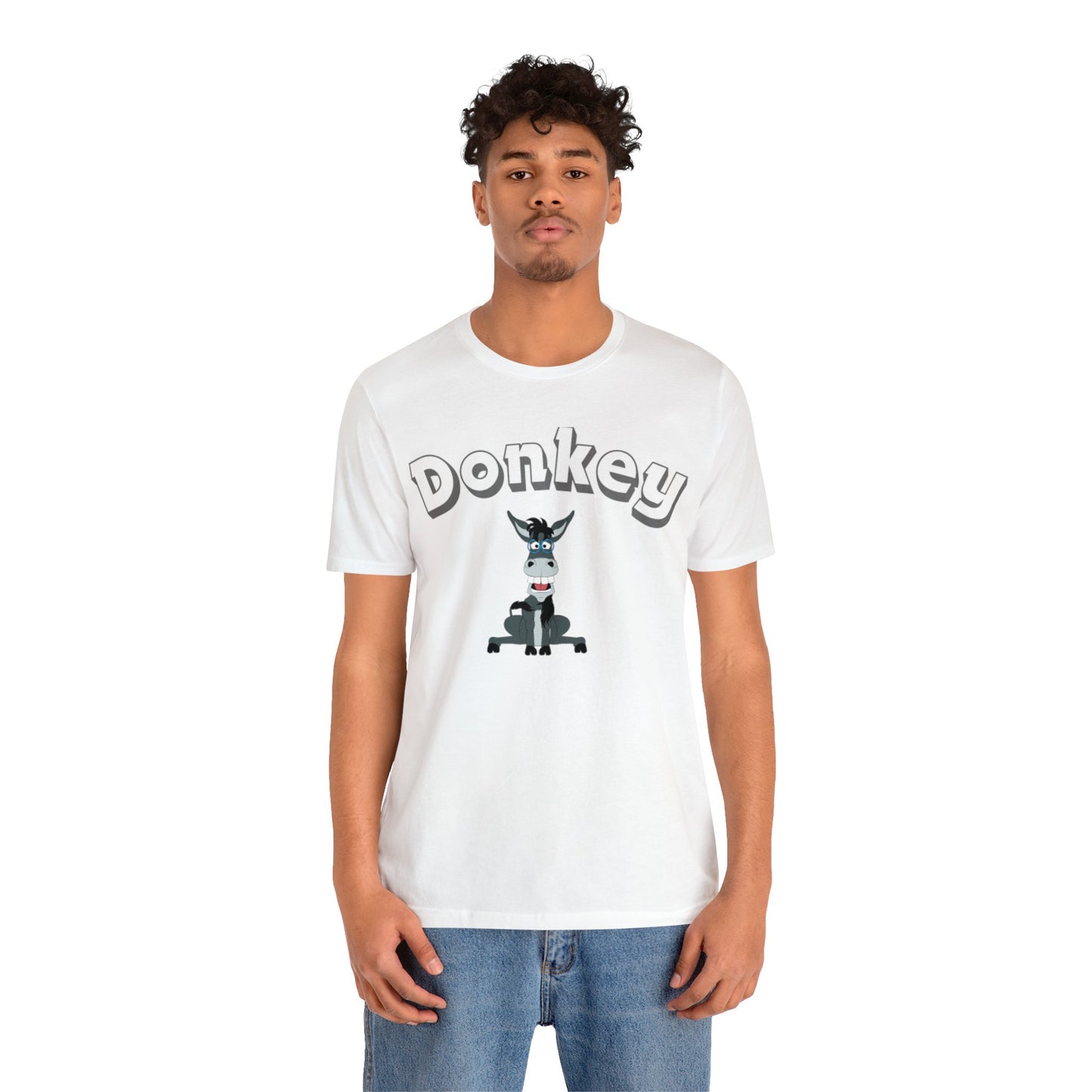 Donkey 2 White Short Sleeve Tee